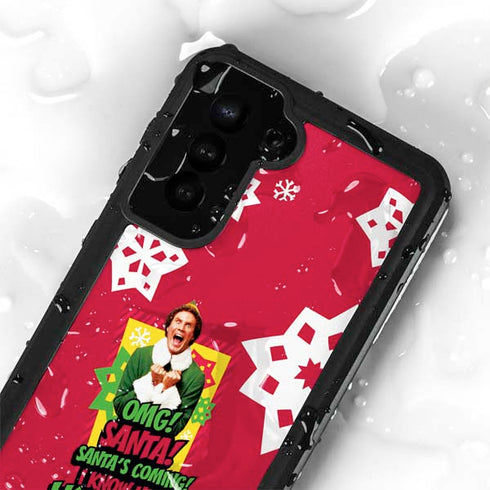 Elf OMG Santas Coming Galaxy S24 Waterproof Case